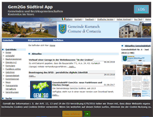 Tablet Screenshot of gemeinde.kurtatsch.bz.it
